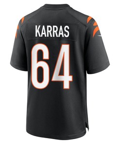 Ted Karras 64 Cincinnati Bengals Super Bowl LVII Champions Men Game Jersey - Black