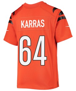 Ted Karras 64 Cincinnati Bengals Super Bowl LVII Champions Youth Alternate Game Jersey - Black
