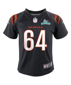 Ted Karras 64 Cincinnati Bengals Super Bowl LVII Champions Youth Game Jersey - Black
