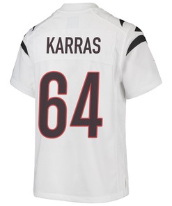 Ted Karras 64 Cincinnati Bengals Super Bowl LVII Champions Youth Game Jersey - White