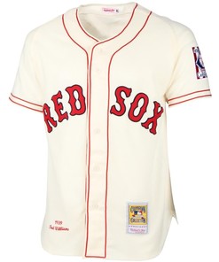 Ted Williams Boston Red Sox Mitchell Ness Mlb Jersey - Cream