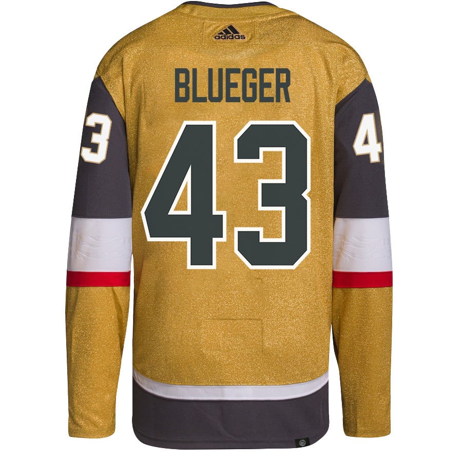 Teddy Blueger 53 Vegas Golden Knights Stanley Cup 2023 Champions Patch Home Breakaway Men Jersey - Gold