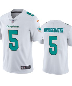 Teddy Bridgewater 5 Miami Dolphins White Vapor Limited Jersey