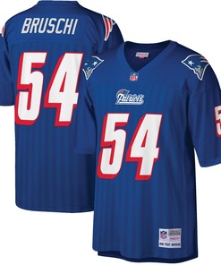 Tedy Bruschi New England Patriots Mitchell & Ness Big & Tall 1996 Retired Player Replica Jersey - Royal Nfl