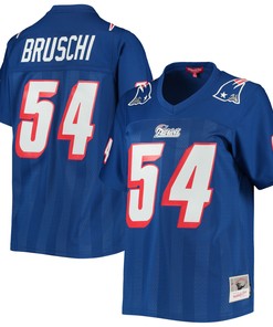 Tedy Bruschi New England Patriots Mitchell & Ness Womens Legacy Replica Player Jersey - Royal Nfl