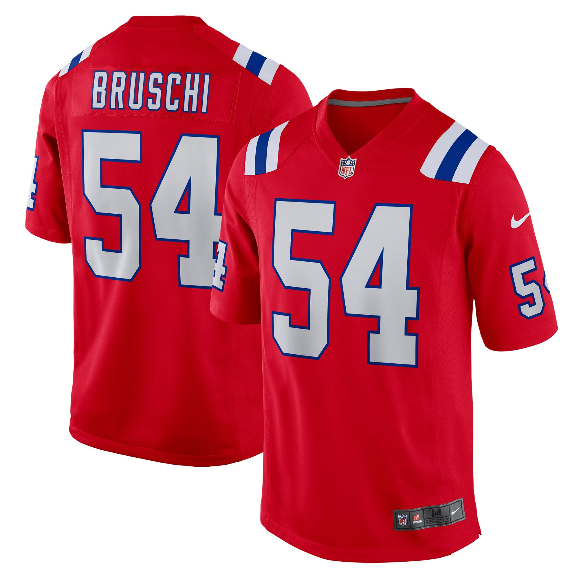 Tedy Bruschi New England Patriots Retired Player Alternate Game Jersey - Red Nfl