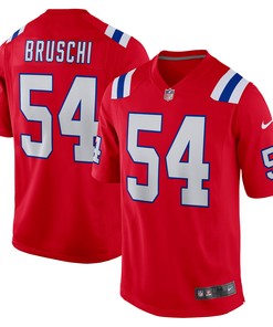 Tedy Bruschi New England Patriots Retired Player Alternate Game Jersey - Red Nfl