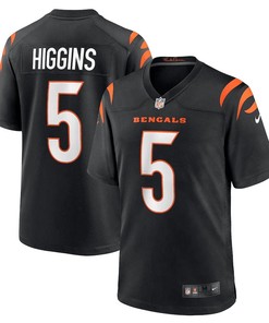 Tee Higgins 5 Cincinnati Bengals Game Jersey - Black