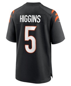 Tee Higgins 5 Cincinnati Bengals Game Jersey - Black