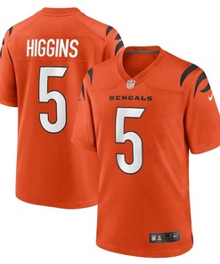Tee Higgins 5 Cincinnati Bengals Game Jersey - Orange
