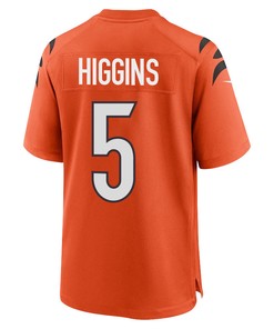 Tee Higgins 5 Cincinnati Bengals Men Alternate Game Jersey - Orange