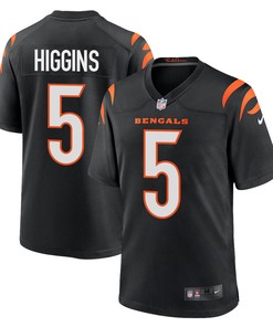 Tee Higgins 5 Cincinnati Bengals Men Game Jersey - Black