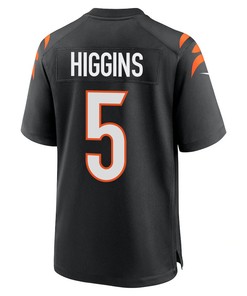 Tee Higgins 5 Cincinnati Bengals Men Game Jersey - Black
