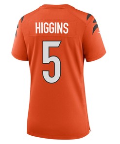 Tee Higgins 5 Cincinnati Bengals Women Alternate Game Jersey - Orange