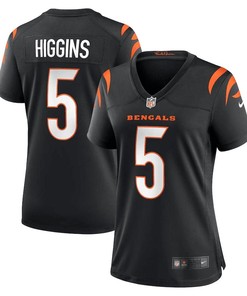 Tee Higgins 5 Cincinnati Bengals Women Game Jersey - Black