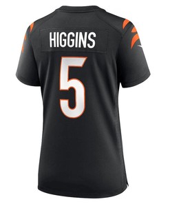 Tee Higgins 5 Cincinnati Bengals Women Game Jersey - Black