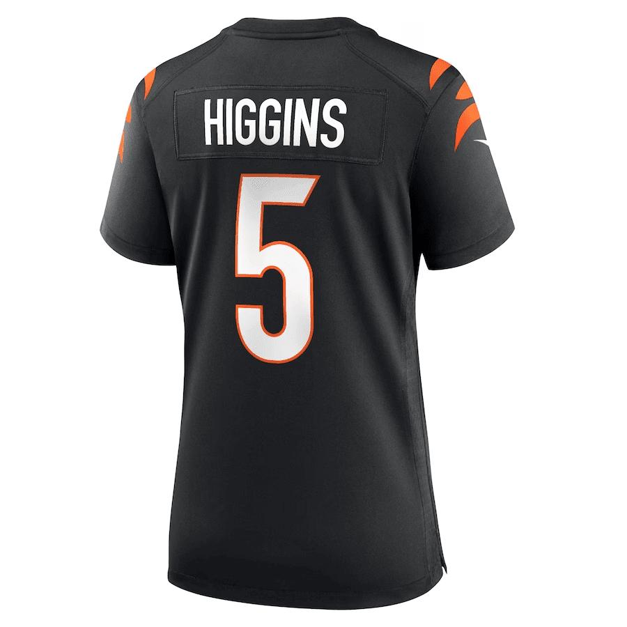 Tee Higgins 5 Cincinnati Bengals Women Game Jersey - Black
