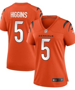 Tee Higgins 5 Cincinnati Bengals Women Game Jersey - Orange