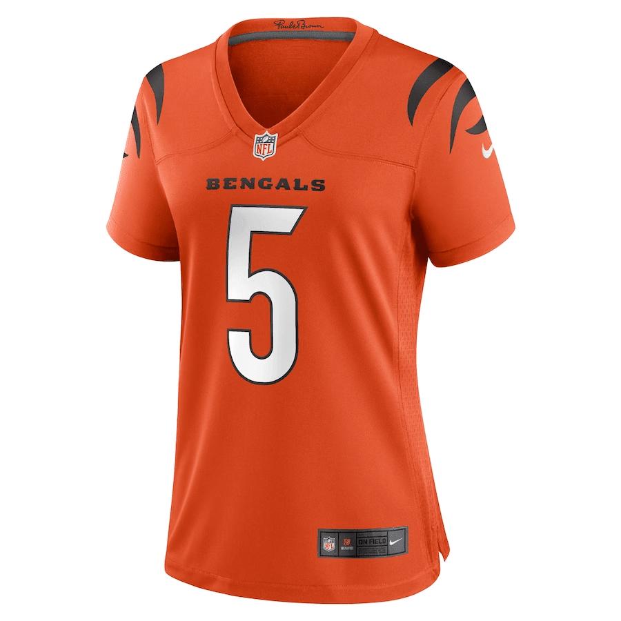 Tee Higgins 5 Cincinnati Bengals Women Game Jersey - Orange