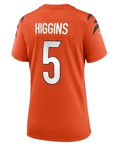 Tee Higgins 5 Cincinnati Bengals Women Game Jersey - Orange