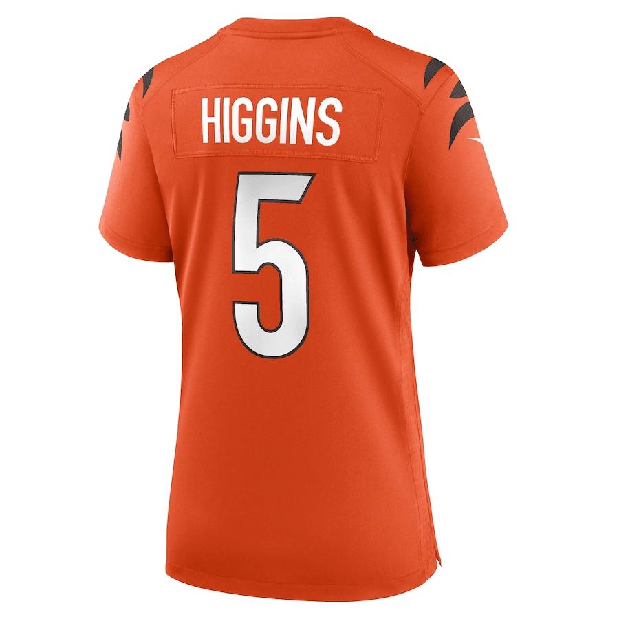 Tee Higgins 5 Cincinnati Bengals Women Game Jersey - Orange