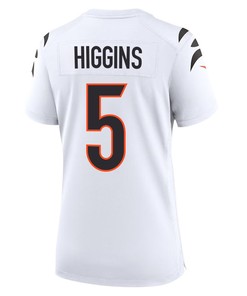 Tee Higgins 5 Cincinnati Bengals Women Game Jersey - White