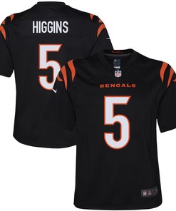 Tee Higgins 5 Cincinnati Bengals Youth Game Jersey - Black