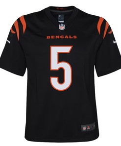Tee Higgins 5 Cincinnati Bengals Youth Game Jersey - Black