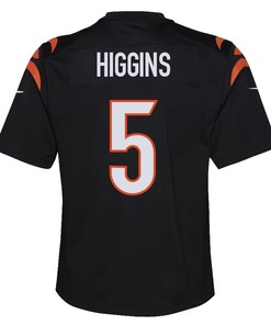 Tee Higgins 5 Cincinnati Bengals Youth Game Jersey - Black