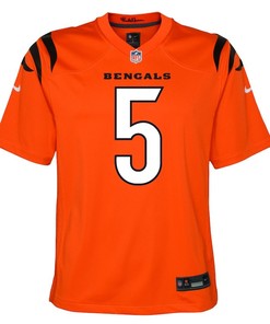 Tee Higgins 5 Cincinnati Bengals Youth Game Jersey - Orange