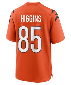 Tee Higgins 85 Cincinnati Bengals Super Bowl LVII Champions Men Alternate Game Jersey - Orange