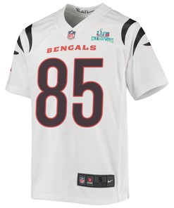Tee Higgins 85 Cincinnati Bengals Super Bowl LVII Champions Youth Game Jersey - White