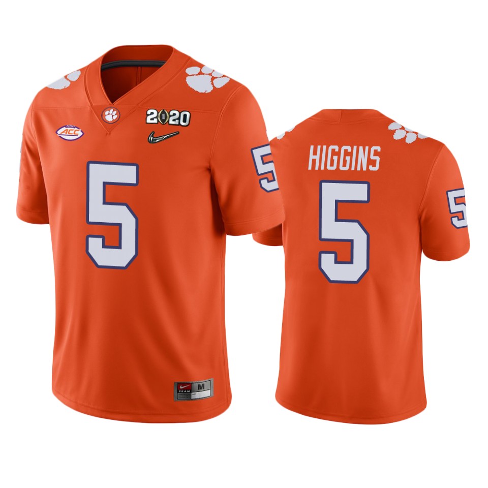 Tee Higgins Clemson Tigers 2020 National Championship Orange Jersey