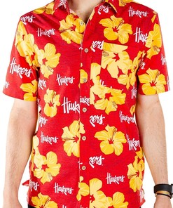 Tellum And Chop/Shinesty Nebraska Cornhuskers Hawaiian Shirt Floral Beach Shirt