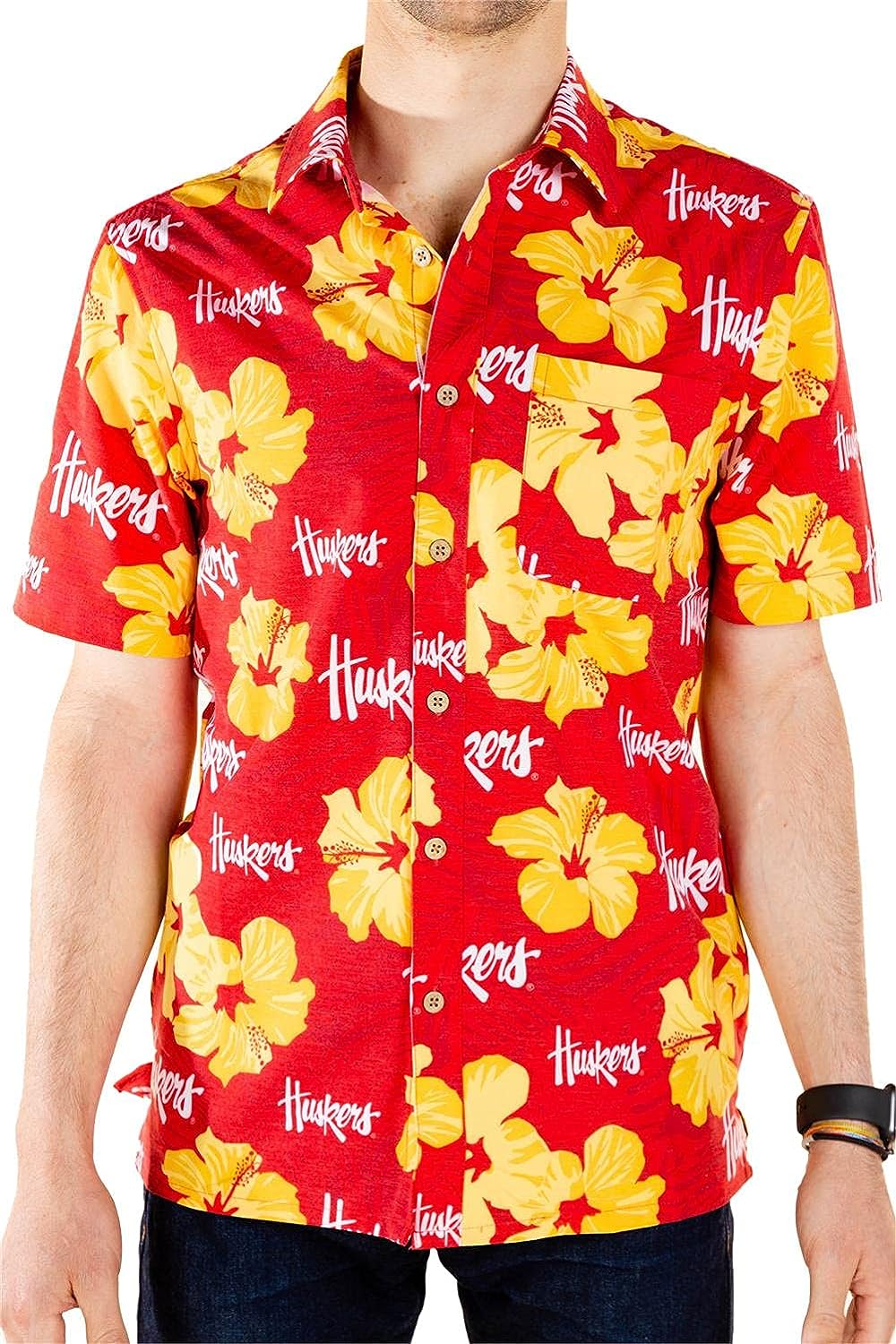 Tellum And Chop/Shinesty Nebraska Cornhuskers Hawaiian Shirt Floral Beach Shirt