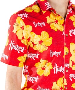 Tellum And Chop/Shinesty Nebraska Cornhuskers Hawaiian Shirt Floral Beach Shirt