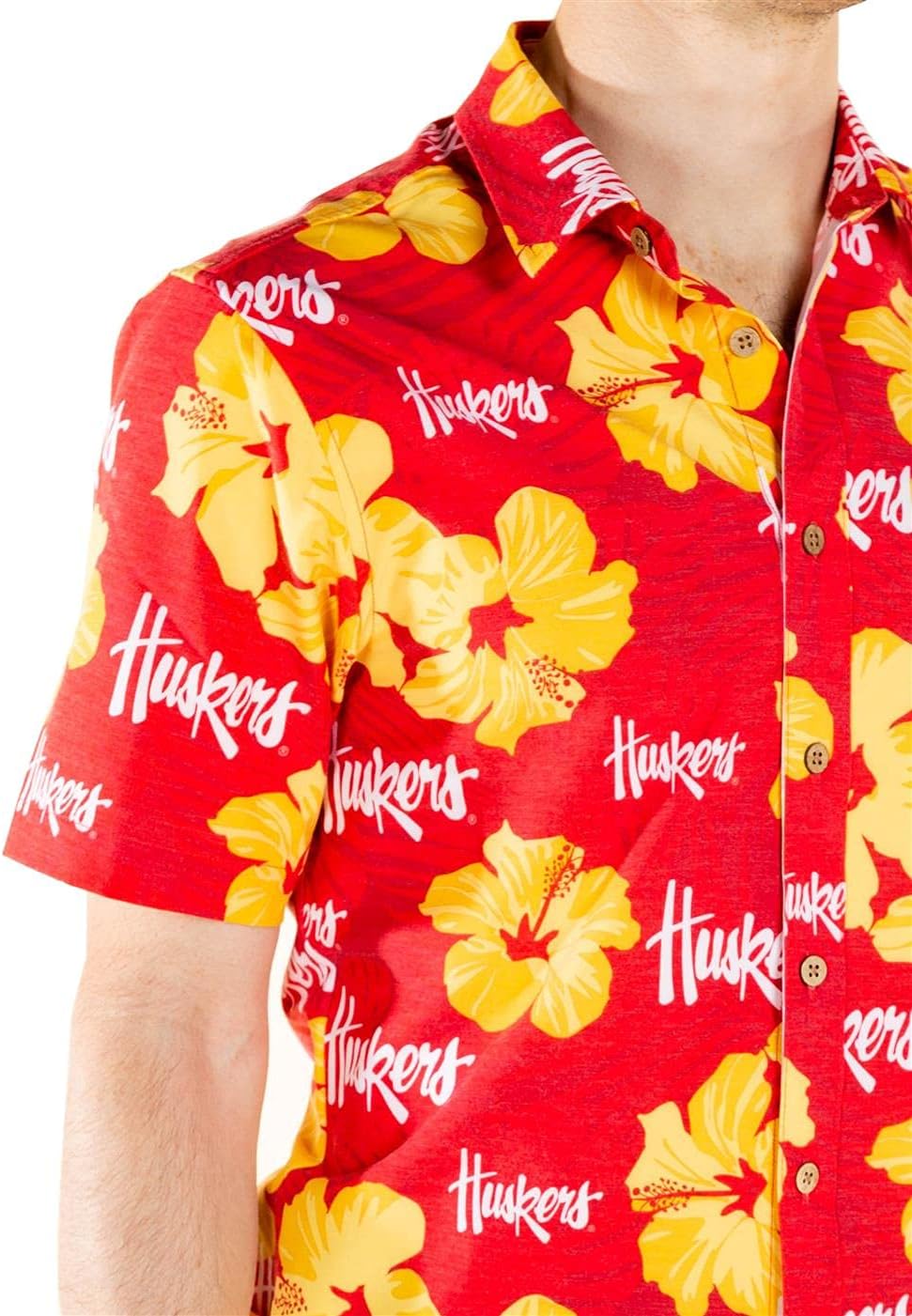 Tellum And Chop/Shinesty Nebraska Cornhuskers Hawaiian Shirt Floral Beach Shirt