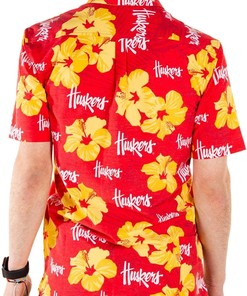 Tellum And Chop/Shinesty Nebraska Cornhuskers Hawaiian Shirt Floral Beach Shirt