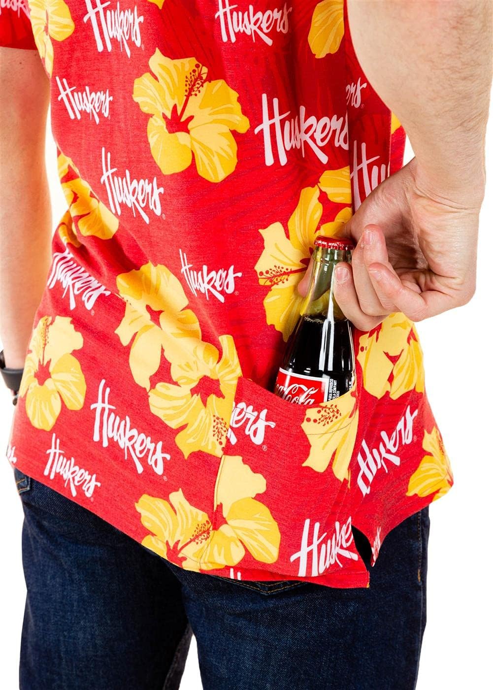 Tellum And Chop/Shinesty Nebraska Cornhuskers Hawaiian Shirt Floral Beach Shirt