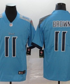 Tennessee Titans Aj Brown #11 Nfl 2020 Steel Blue Jersey