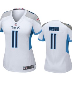 Tennessee Titans A.j. Brown 2019 Nfl Draft White Game Womens Jersey