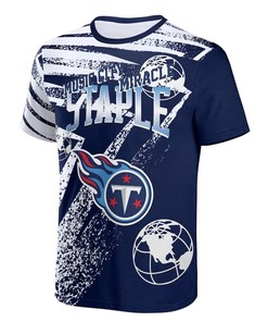 Tennessee Titans All Over Print T-Shirt - Navy