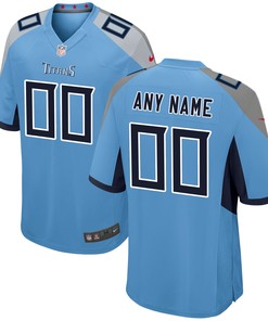 Tennessee Titans Alternate Custom Game Jersey Light Blue Custom Jerseys Nfl