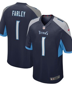 Tennessee Titans Caleb Farley Navy 2021 Nfl Draft First Round Pick Game Mens Jersey Gift For Titans Fans