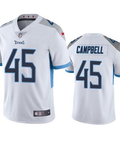 Tennessee Titans Chance Campbell 45 White Vapor Limited Jersey