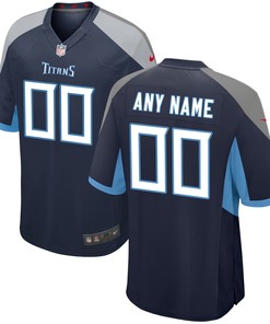 Tennessee Titans Custom Game Jersey - Navy Custom Jerseys Nfl