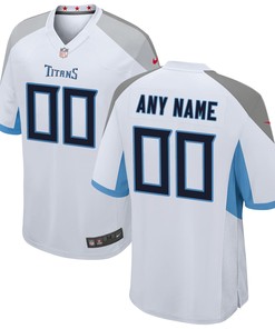 Tennessee Titans Custom Game Jersey White Custom Jerseys Nfl