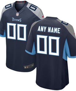 Tennessee Titans Custom Jersey Navy Custom Jerseys Nfl