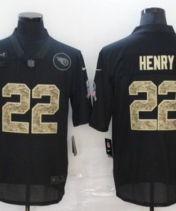 Tennessee Titans Derrick Henry #22 Nfl 2020 Black And Camo Jersey