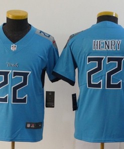 Tennessee Titans Derrick Henry #22 Nfl 2020 Blue Jersey